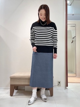 「UNTITLED（アンタイトル）のアイテム（ブルゾン）」を使った、YUIさん（レディース・160cm）の春コーディネート