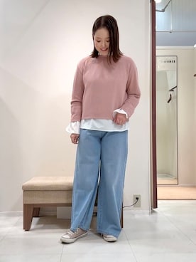 「cloenc（クロエンス）のアイテム（パンツ）」を使った、YUIさん（レディース・160cm）の春コーディネート