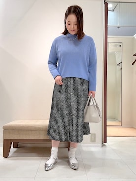 「UNTITLED（アンタイトル）のアイテム（ワンピース/ドレス）」を使った、YUIさん（レディース・160cm）の冬コーディネート