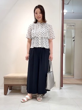 「MILOS（ミロス）のアイテム」を使った、YUIさん（レディース・160cm）の春コーディネート