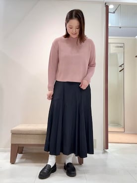「UNTITLED（アンタイトル）のアイテム（ブルゾン）」を使った、YUIさん（レディース・160cm）の冬コーディネート