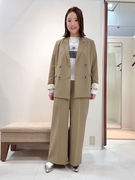 「cloenc（クロエンス）のアイテム（パンツ）」を使った、YUIさん（レディース・160cm）の冬コーディネート