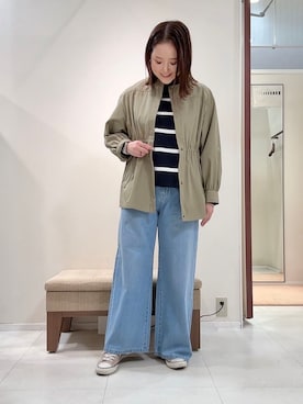 「cloenc（クロエンス）のアイテム（パンツ）」を使った、YUIさん（レディース・160cm）の春コーディネート