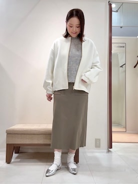 「UNTITLED（アンタイトル）のアイテム（ブルゾン）」を使った、YUIさん（レディース・160cm）の冬コーディネート