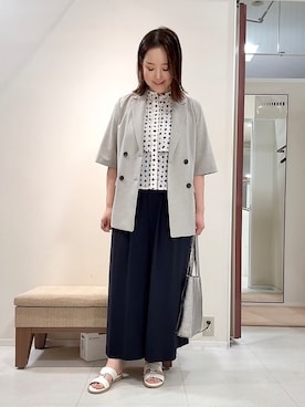 「MILOS（ミロス）のアイテム」を使った、YUIさん（レディース・160cm）の春コーディネート