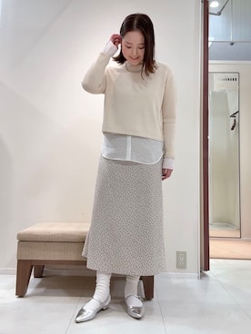 「TAKEO KIKUCHI（タケオキクチ）のアイテム」を使った、YUIさん（レディース・160cm）の冬コーディネート