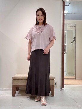 「UNTITLED（アンタイトル）のアイテム」を使った、YUIさん（レディース・160cm）の夏コーディネート