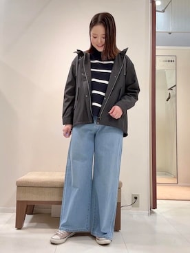 「cloenc（クロエンス）のアイテム（パンツ）」を使った、YUIさん（レディース・160cm）の春コーディネート
