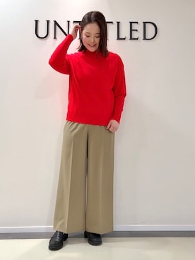 「cloenc（クロエンス）のアイテム（パンツ）」を使った、YUIさん（レディース・160cm）の冬コーディネート