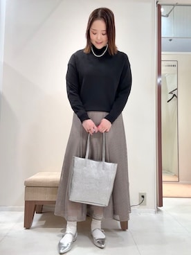 「COUP DE CHANCE（クードシャンス）のアイテム」を使った、YUIさん（レディース・160cm）の春コーディネート