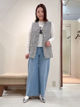 「cloenc（クロエンス）のアイテム（パンツ）」を使った、YUIさん（レディース・160cm）の冬コーディネート