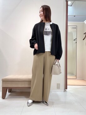 「cloenc（クロエンス）のアイテム（パンツ）」を使った、YUIさん（レディース・160cm）の冬コーディネート