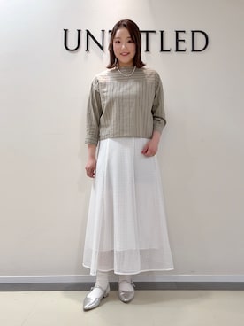 「UNTITLED（アンタイトル）のアイテム」を使った、YUIさん（レディース・160cm）の春コーディネート