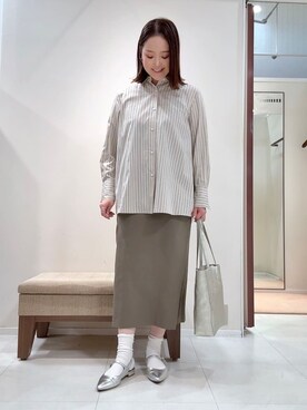 「MILOS（ミロス）のアイテム」を使った、YUIさん（レディース・160cm）の冬コーディネート