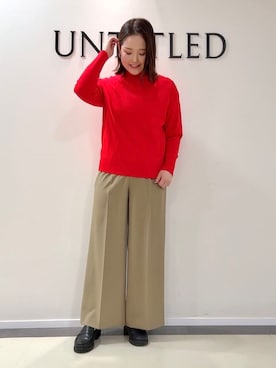 「cloenc（クロエンス）のアイテム（パンツ）」を使った、YUIさん（レディース・160cm）の冬コーディネート