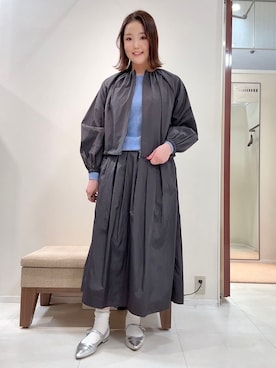 「UNTITLED（アンタイトル）のアイテム（ブルゾン）」を使った、YUIさん（レディース・160cm）の春コーディネート