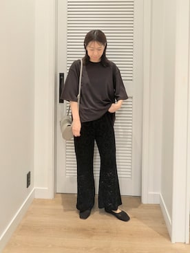 「オフィスカジュアル」｜「アイテム（パンツ）」を使った、enさん（レディース・158cm）の夏コーディネート