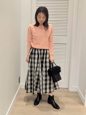 enさん（レディース・158cm）の冬コーディネート