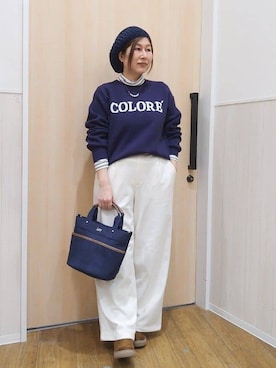 「DRESKIP（ドレスキップ）のアイテム」を使った、たぐちゃんさん（レディース・153cm）の冬コーディネート