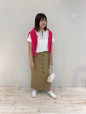 「UNTITLED（アンタイトル）のアイテム」を使った、Mizuさん（レディース・164cm）の夏コーディネート