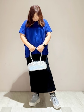 「ESPERANZA（エスペランサ）の厚底レーススニーカー（スニーカー、グレー系）」を使った、yumiさん（レディース・162cm）の秋コーディネート