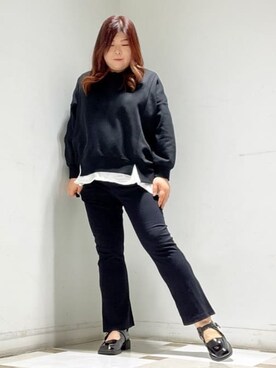 「ESPERANZA（エスペランサ）のアイテム（パンプス）」を使った、yumiさん（レディース・162cm）の冬コーディネート