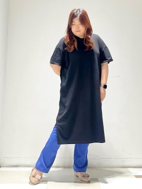 「ESPERANZA（エスペランサ）のリボンパンプス（その他シューズ、ベージュ系）」を使った、yumiさん（レディース・162cm）の夏コーディネート
