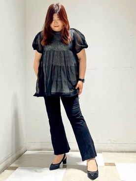 「ESPERANZA（エスペランサ）のアイテム（パンプス）」を使った、yumiさん（レディース・162cm）の夏コーディネート