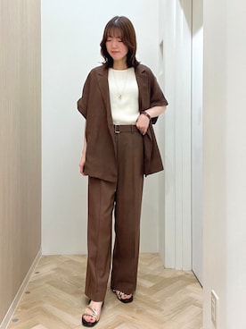 「grove（グローブ）のアイテム」を使った、おまつさん（レディース・162cm）の夏コーディネート