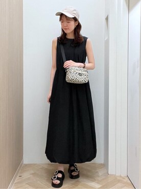 「Lee（リー）のアイテム（ショルダーバッグ）」を使った、おまつさん（レディース・162cm）の春コーディネート