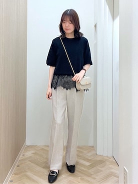 「grove（グローブ）のアイテム」を使った、おまつさん（レディース・162cm）の春コーディネート