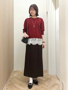 「grove（グローブ）のアイテム」を使った、おまつさん（レディース・162cm）の秋コーディネート