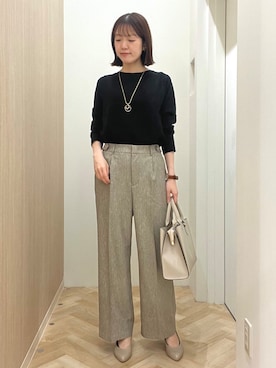 「grove（グローブ）のアイテム」を使った、おまつさん（レディース・162cm）の秋コーディネート