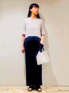 「OPAQUE.CLIP（オペークドットクリップ）のアイテム」を使った、mochiさん（レディース・176cm）の夏コーディネート