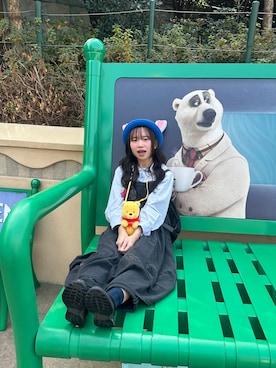 「Disney（ディズニー）のアイテム（帽子）」を使った、lim.さん（レディース・154cm）の春コーディネート