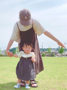 「L.H.P（エルエイチピー）のアイテム（サンダル）」を使った、moonちゃん。さん（レディース・154cm）の夏コーディネート