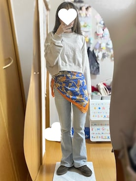 「GAP（ギャップ）のアイテム（トップス）」を使った、510bloomさん（レディース・162cm）の春コーディネート