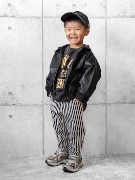 「アイテム（ブルゾン）」を使った、ho-yuさん（キッズ・31cm）の冬コーディネート