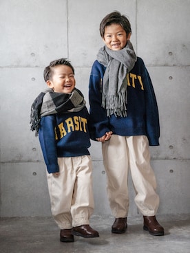 「アイテム（トップス）」を使った、ho-yuさん（キッズ・92cm）の冬コーディネート