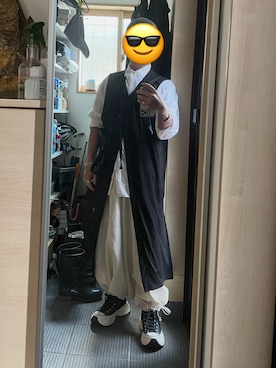 「Yohji Yamamoto POUR HOMME（ヨウジヤマモトプールオム）のアイテム」を使った、dokurotakoさん（メンズ・165cm）の春コーディネート
