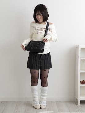 「レッグウォーマー」｜SORUTT さん（レディース・148cm）の春コーディネート