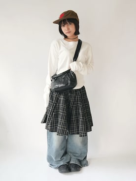 「アイテム（キャップ）」を使った、SORUTT さん（レディース・150cm）の冬コーディネート