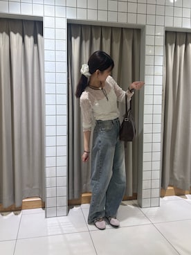 「SENSE OF PLACE by URBAN RESEARCH（センスオブプレイスバイアーバンリサーチ）のアイテム（Tシャツ/カットソー）」を使った、kiwaさん（レディース・161cm）の秋コーディネート