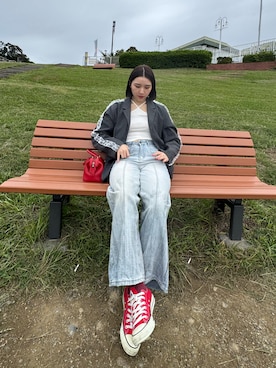 「アイテム（キャミソール）」を使った、はるさん（レディース・165cm）の秋コーディネート