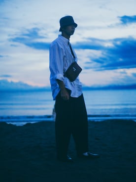 「アイテム（トップス）」を使った、harukiさん（メンズ・185cm）の秋コーディネート