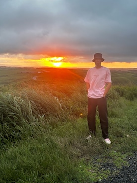 「アイテム（Tシャツ/カットソー）」を使った、harukiさん（メンズ・185cm）の秋コーディネート