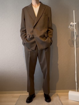 「アイテム（テーラードジャケット）」を使った、yama39wearさん（メンズ・185cm）の秋コーディネート