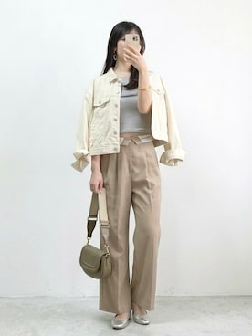 「Honeys（ハニーズ）のアイテム」を使った、𝑁𝑎𝑛𝑎𝑚𝑖🍪さん（レディース・168cm）の春コーディネート