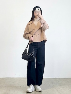 「3coins（3coins）のアイテム」を使った、𝑁𝑎𝑛𝑎𝑚𝑖🍪さん（レディース・168cm）の春コーディネート