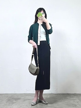 「グリーン」｜しちみ🌶さん（レディース・168cm）の春コーディネート